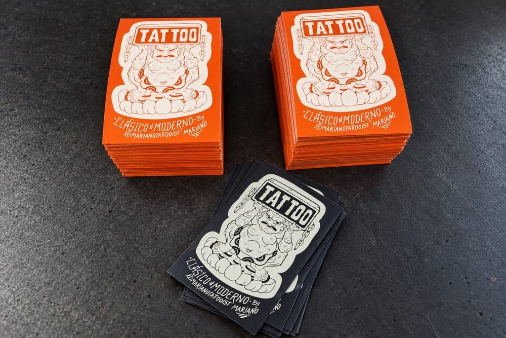 Tarjetas impresas en serigrafía